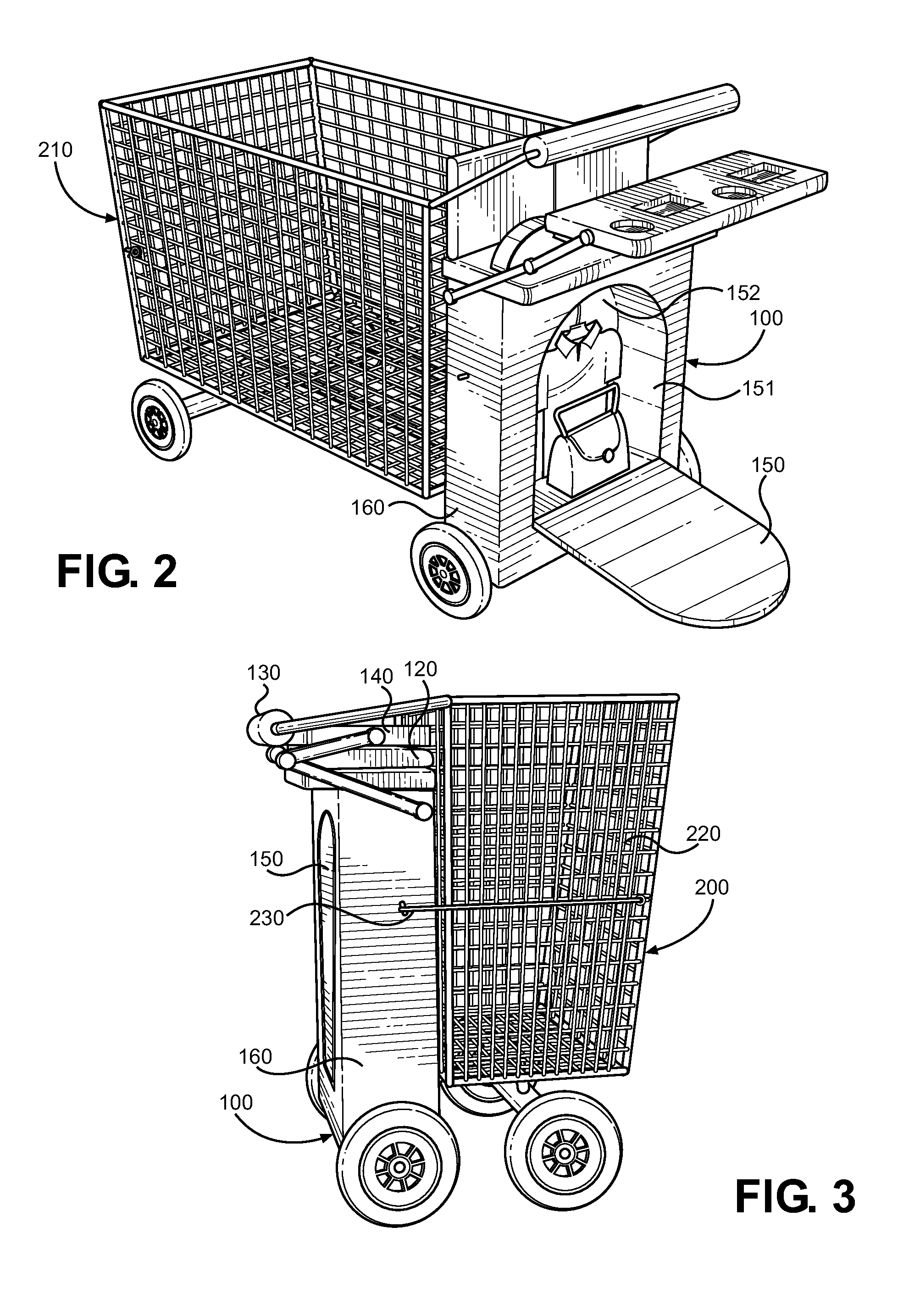 Portable Shopping Cart With Collapsible Basket and Seating for Multiple Children