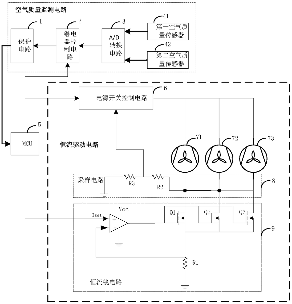 Anti-interference air purifying device