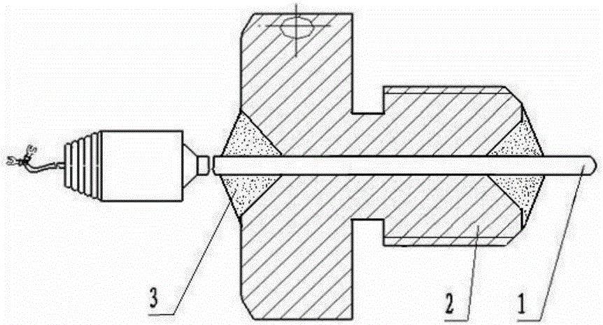 Device for measuring oil temperature of steam cylinder base