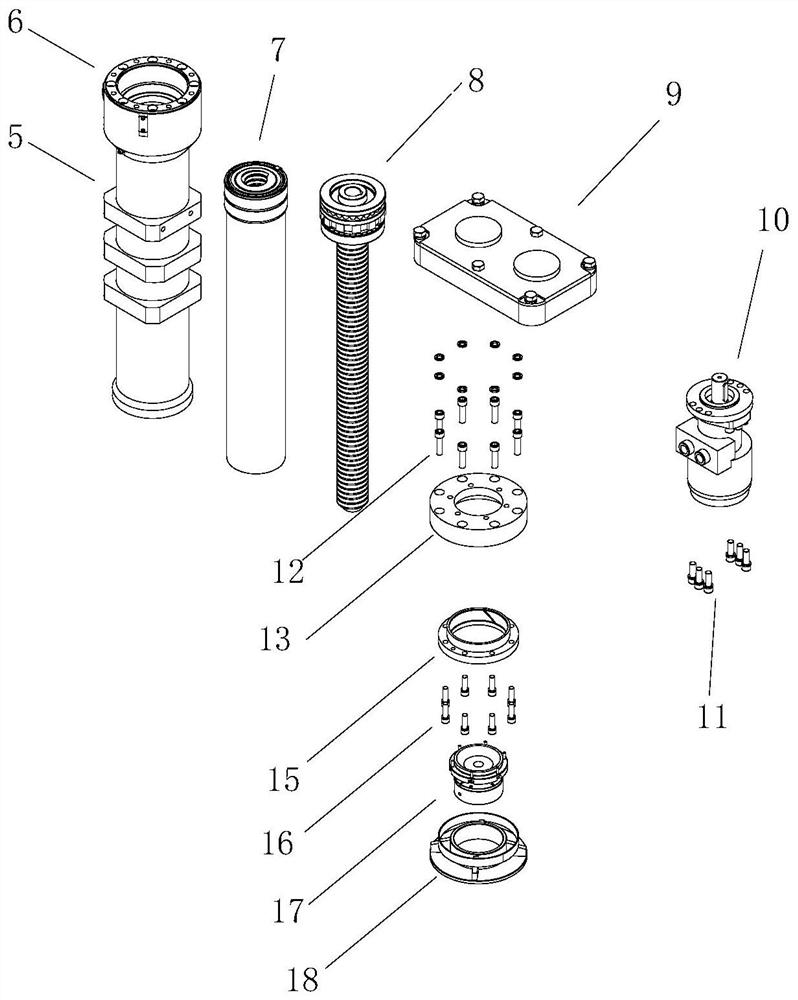 Heavy vehicle-mounted leveling leg with compact structure