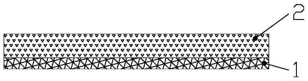 Elastic water-permeable coiled material