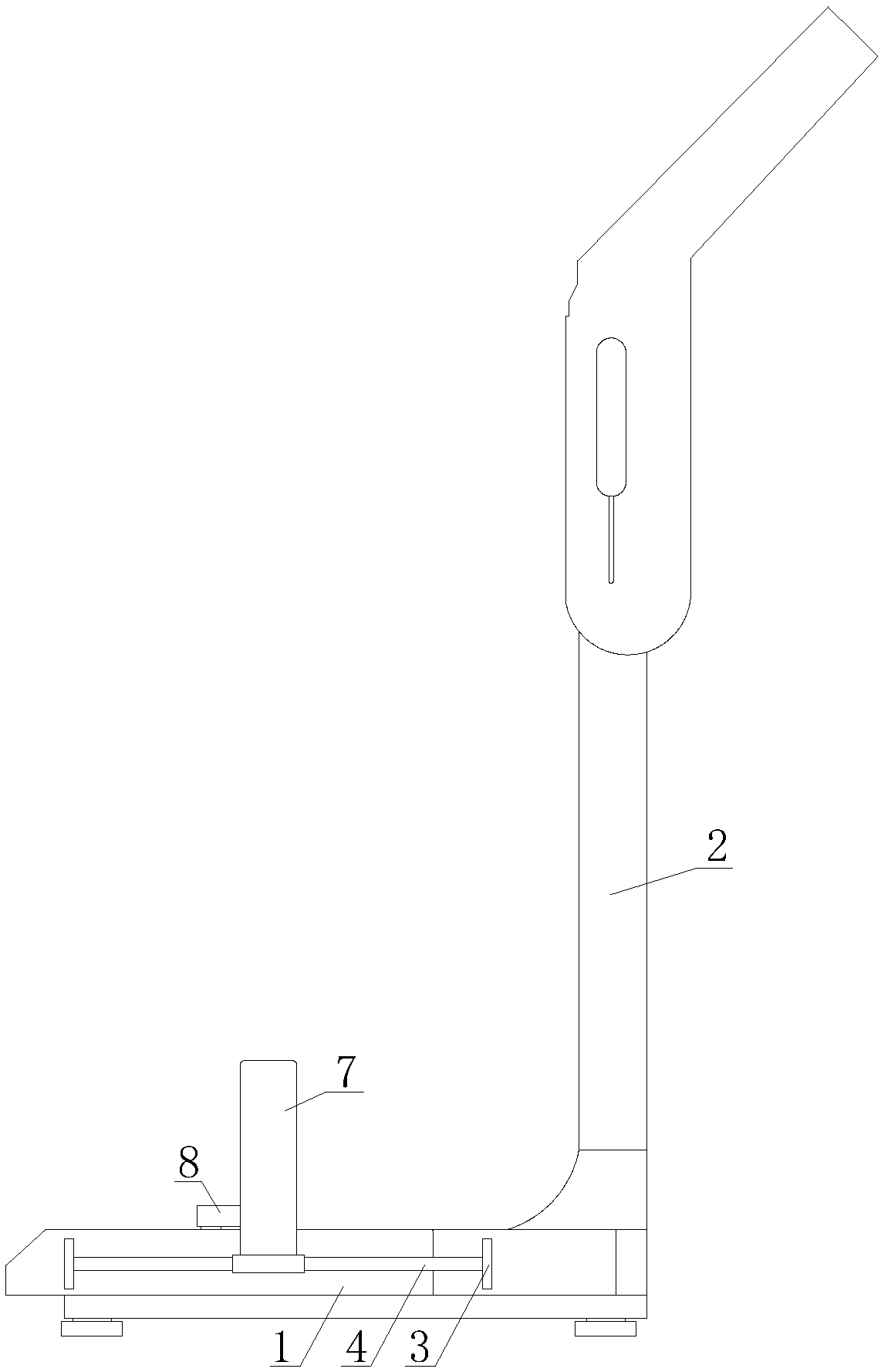 Base disinfection device of human body ingredient analysis instrument and method thereof