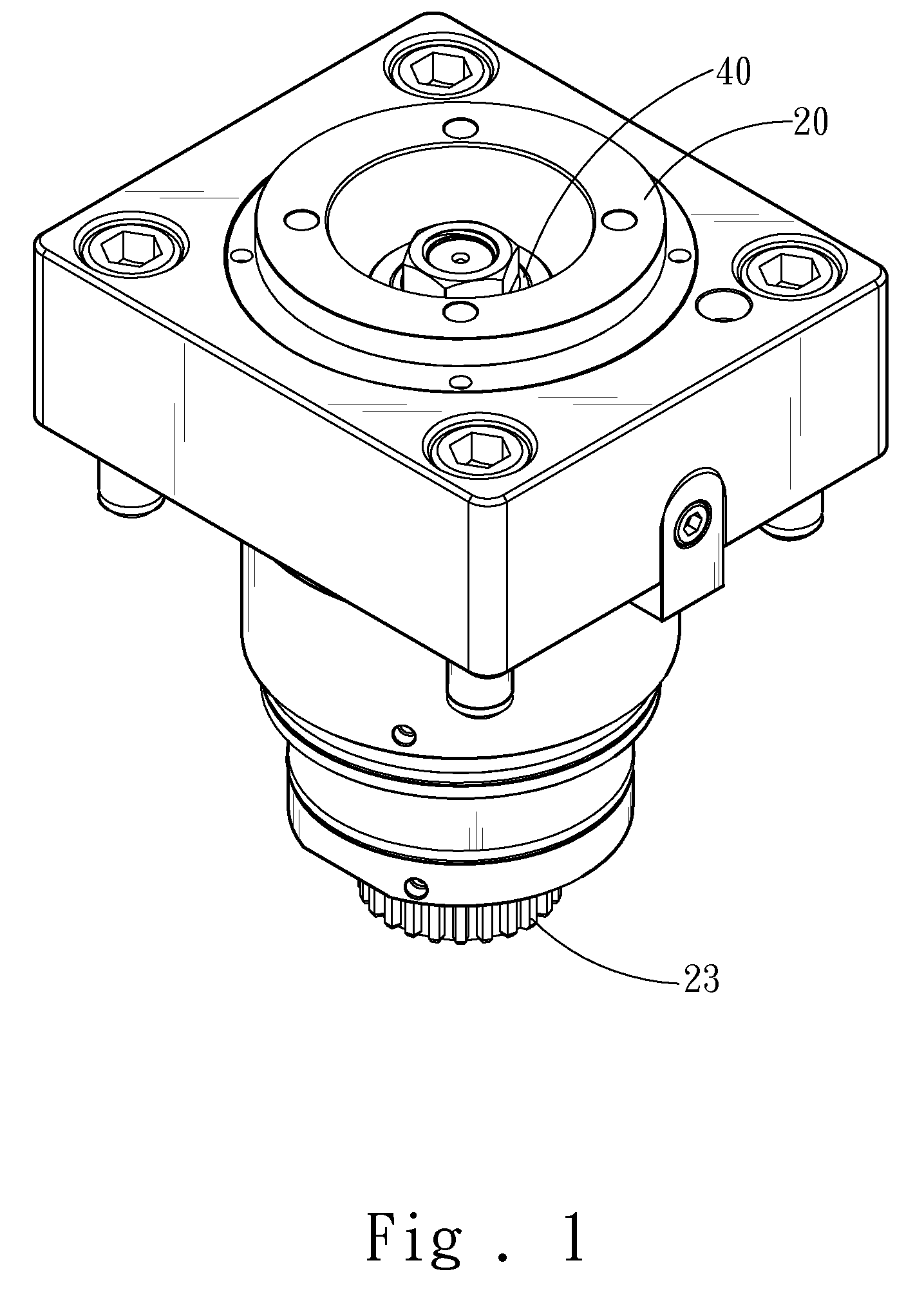 Tool clamping device of tool seat