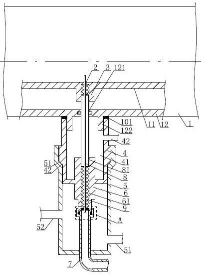 Liquid hydrogen sampling mechanism on discharge pipe of liquid hydrogen storage tank