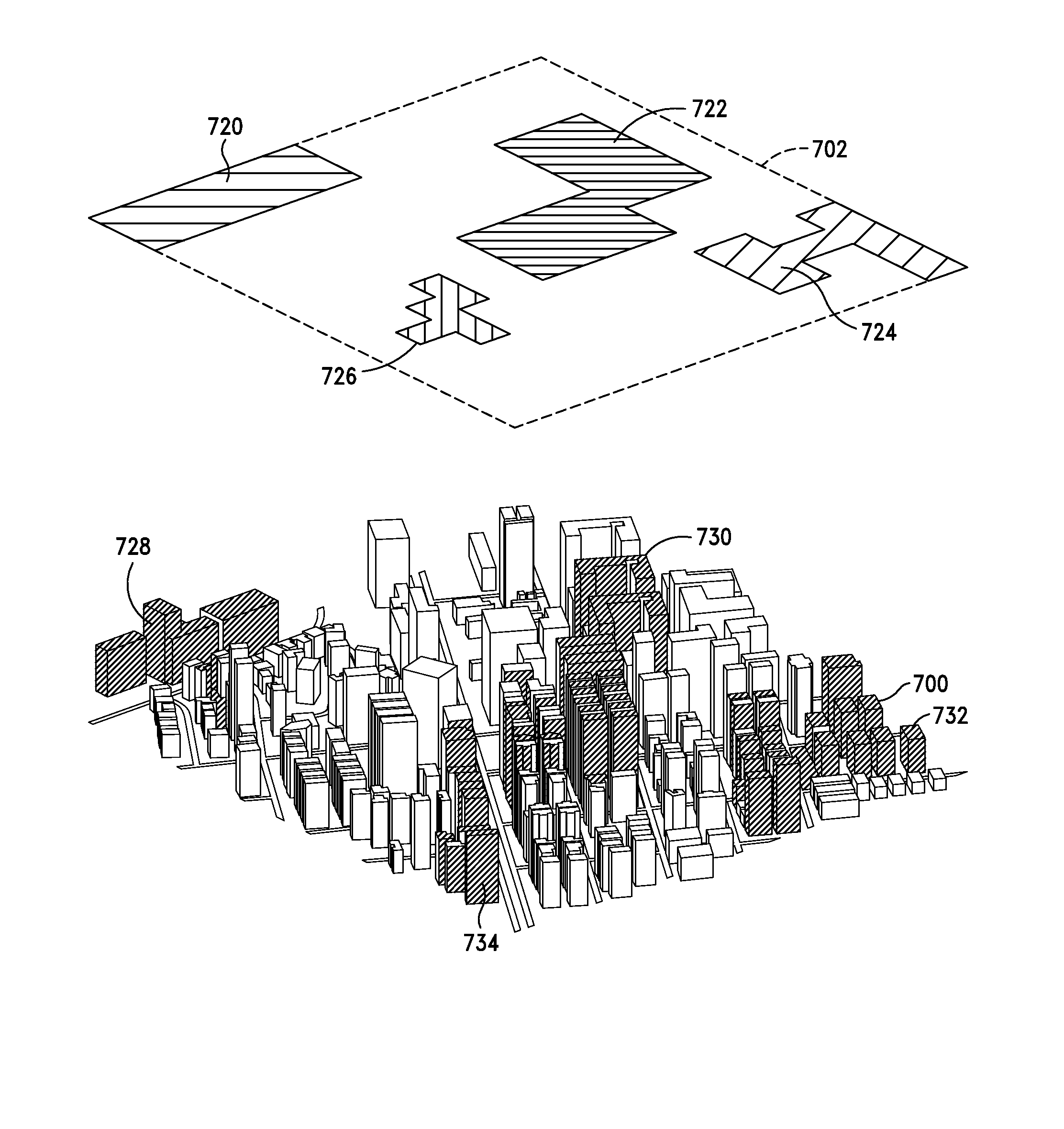 Method and system for displaying predictions on a spatial map