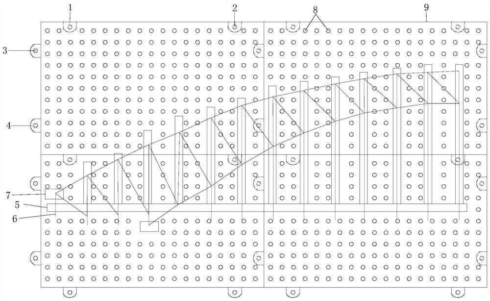 Installation system and construction method of steel truss arch bridge