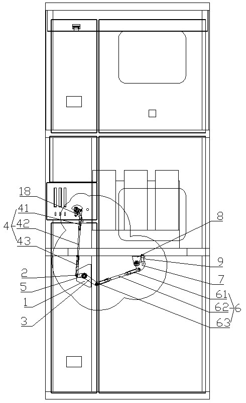 Interlocking device used for high-voltage switch equipment