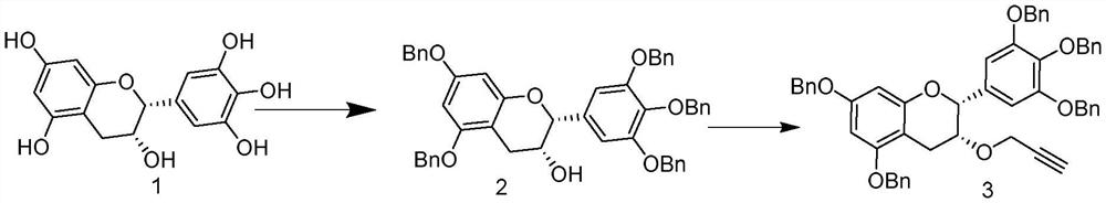 Catechin-amantadine conjugate and its preparation method and application