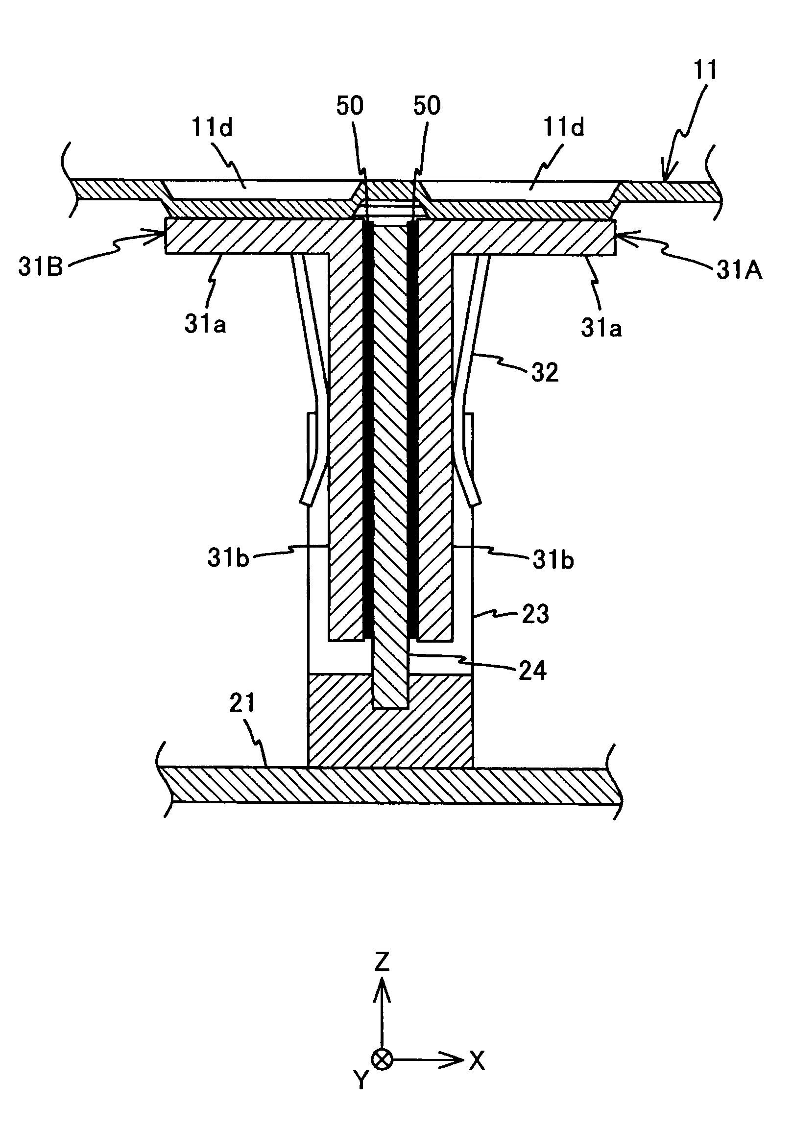 Heat dissipating member, heat dissipating mechanism, and information processing apparatus