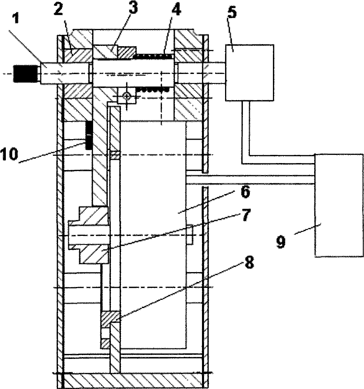 Torque motor actuator of rotary diesel engine