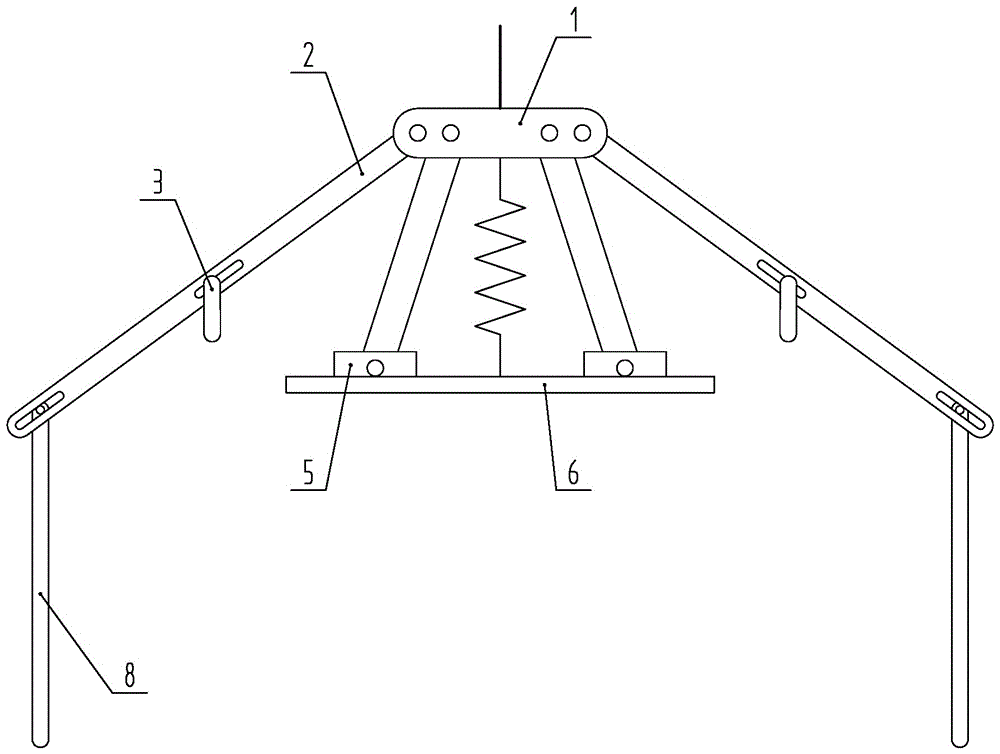 Elevator falling preventing safety protection mechanism based on safety tongs operation