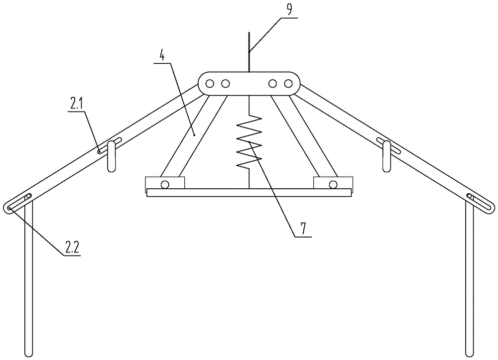 Elevator falling preventing safety protection mechanism based on safety tongs operation