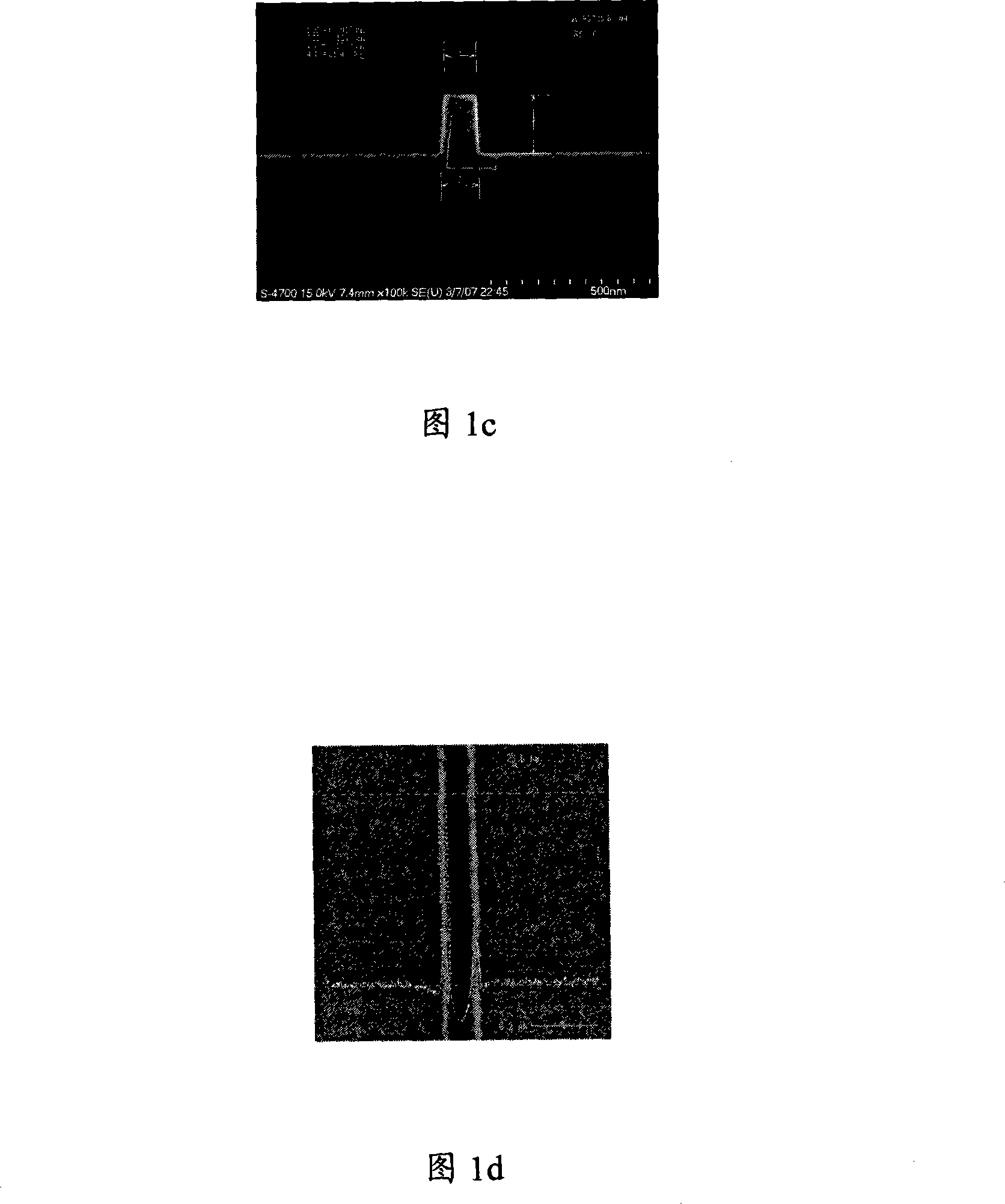 Optical approximation correction model calibration method based on photoresist inclined slope width weighting