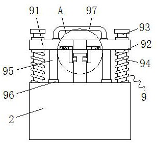 Steel bar machining bending mechanism with gravity pressurizing mechanism