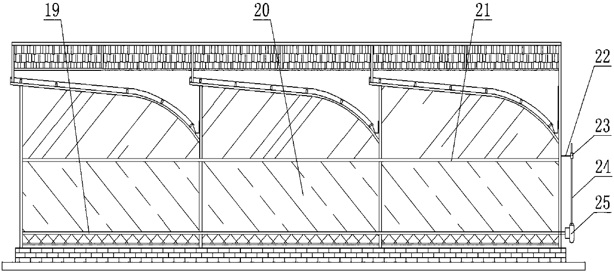 Controllable heat-dissipation thermal-insulation oblique arched seedling raising greenhouse