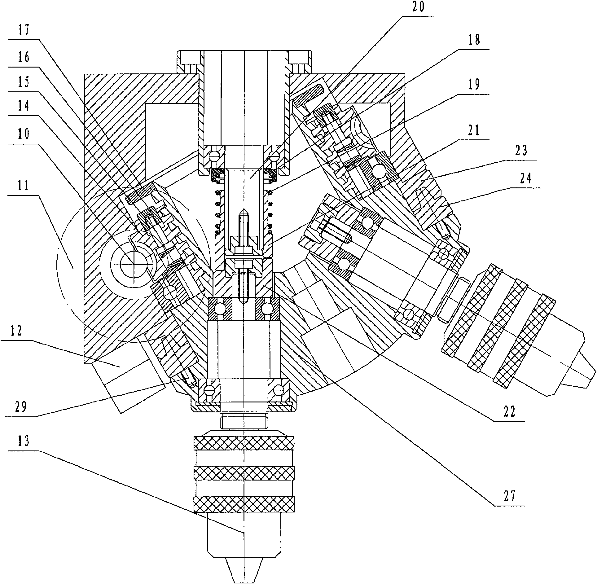 Multi-phase numeric controlled borer with automatic tool changer