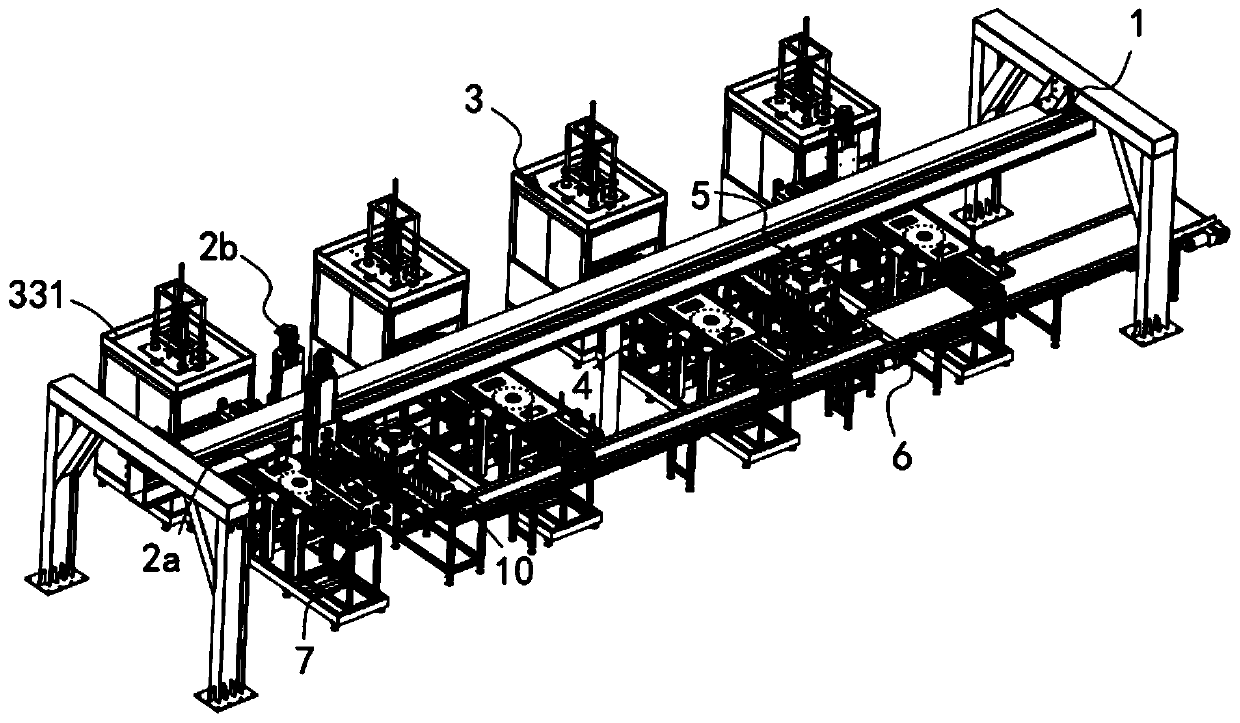 Full-automatic cast welding process and production line of lead-acid storage battery