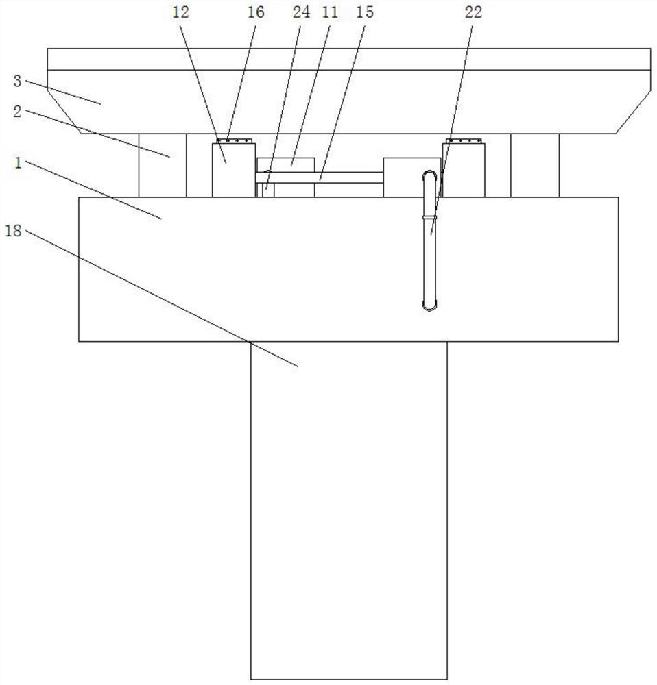 An elevated steel-concrete composite beam