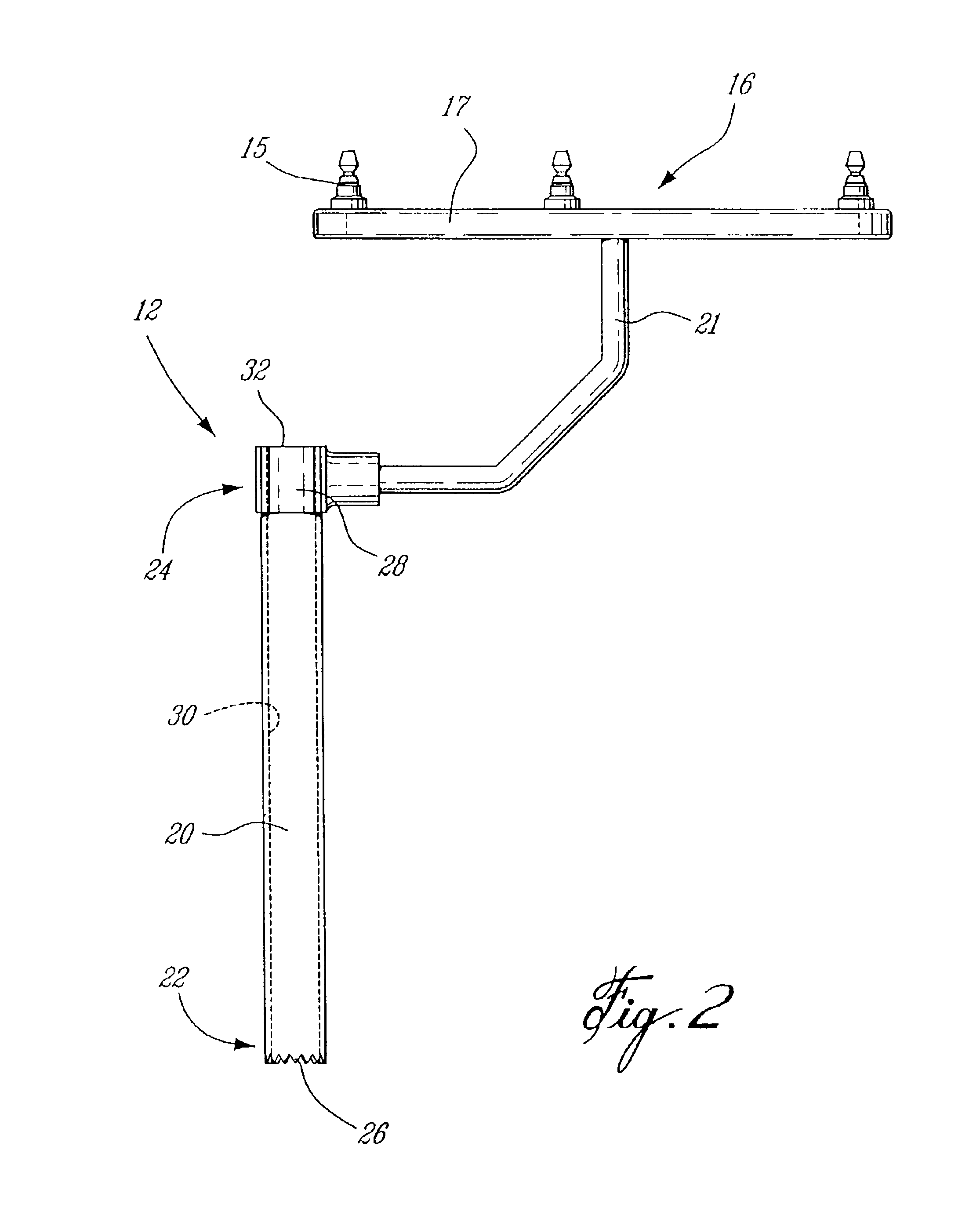 CAS bone reference and less invasive installation method thereof