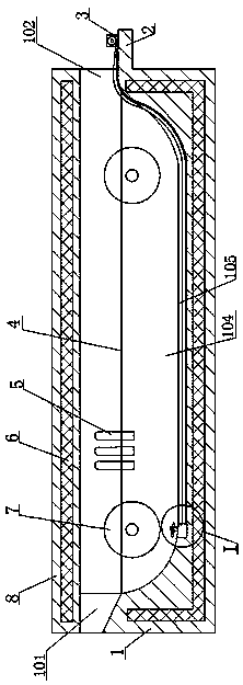 Automatic-towed cooling water tank