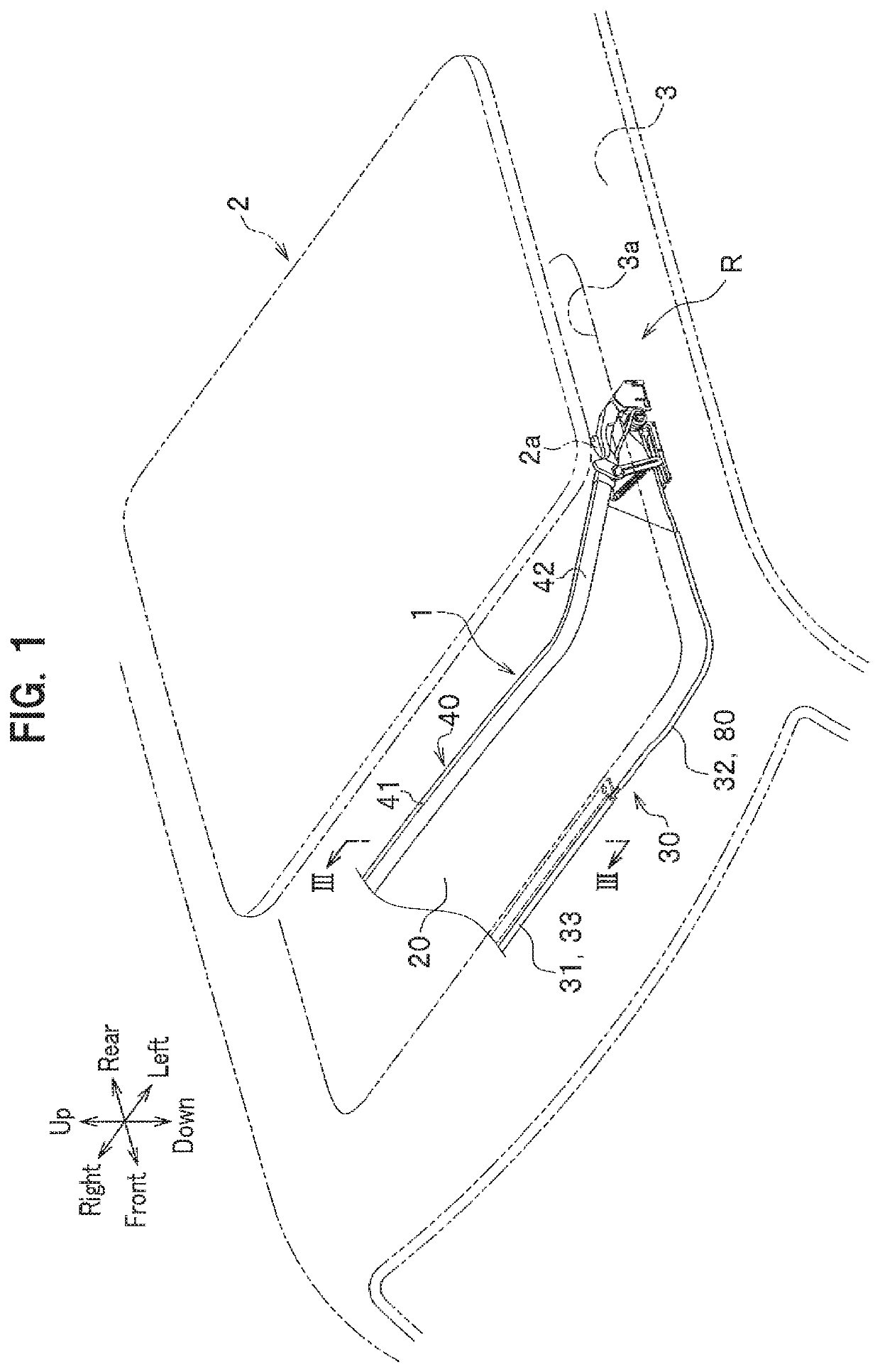 Deflector structure for sunroof device