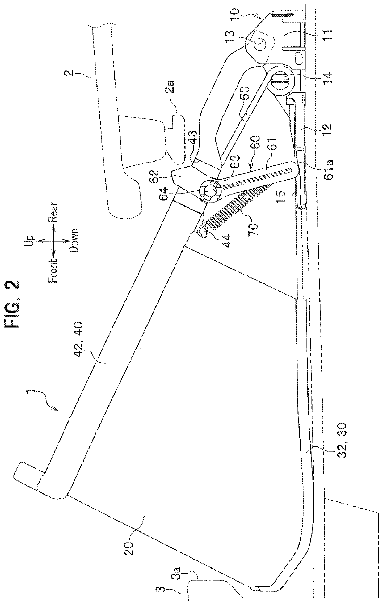 Deflector structure for sunroof device