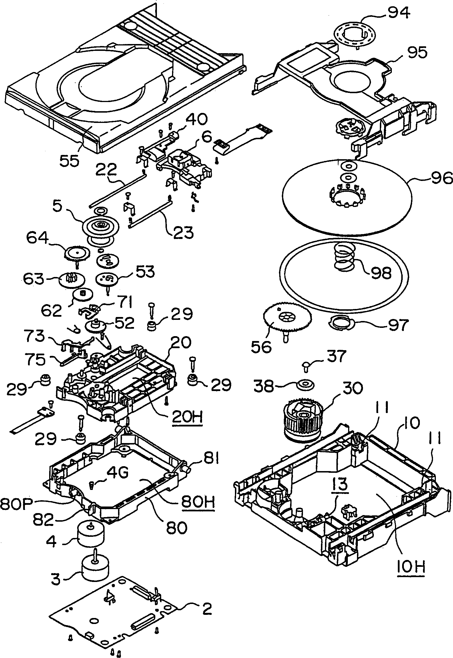 Optical disk unit