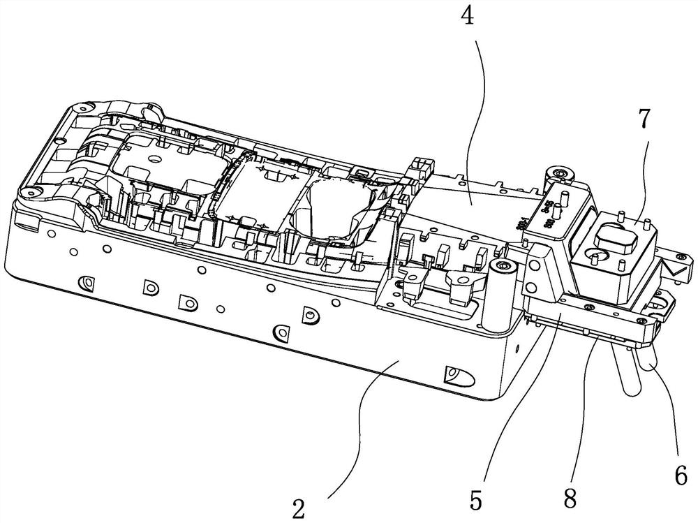 Sliding block driven core pulling and inverted buckle removing mechanism for injection mold