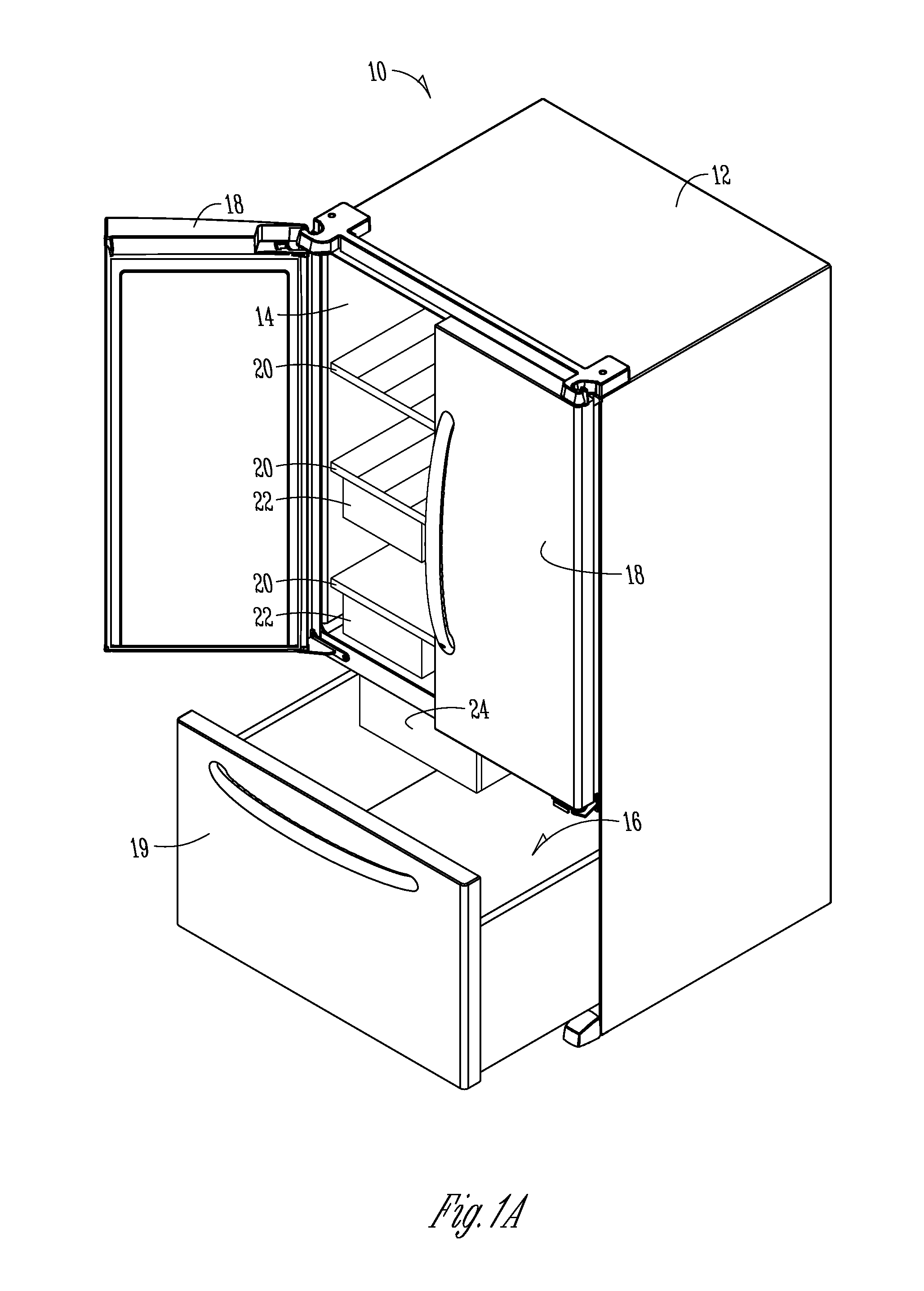 Defrost chamber within freezer compartment