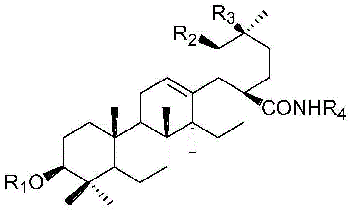 3‑Monouronic acid oxyglycoside oleanane type and ursane type triterpene saponin derivatives and preparation method and application thereof