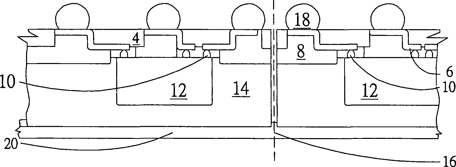 Stereo electronic packaging structure containing conduction support base material