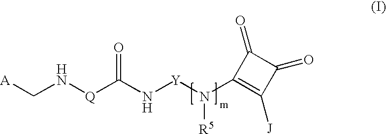 (Arylamidoaryl)squaramide compounds