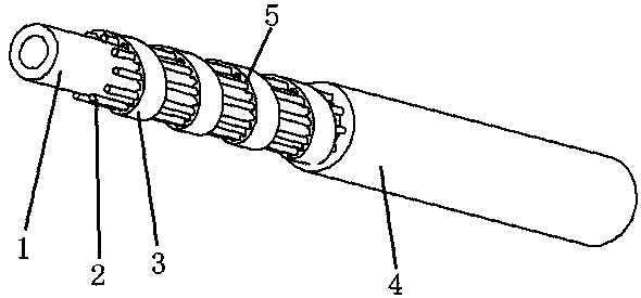 Anti-deformation inhaul cable sheath