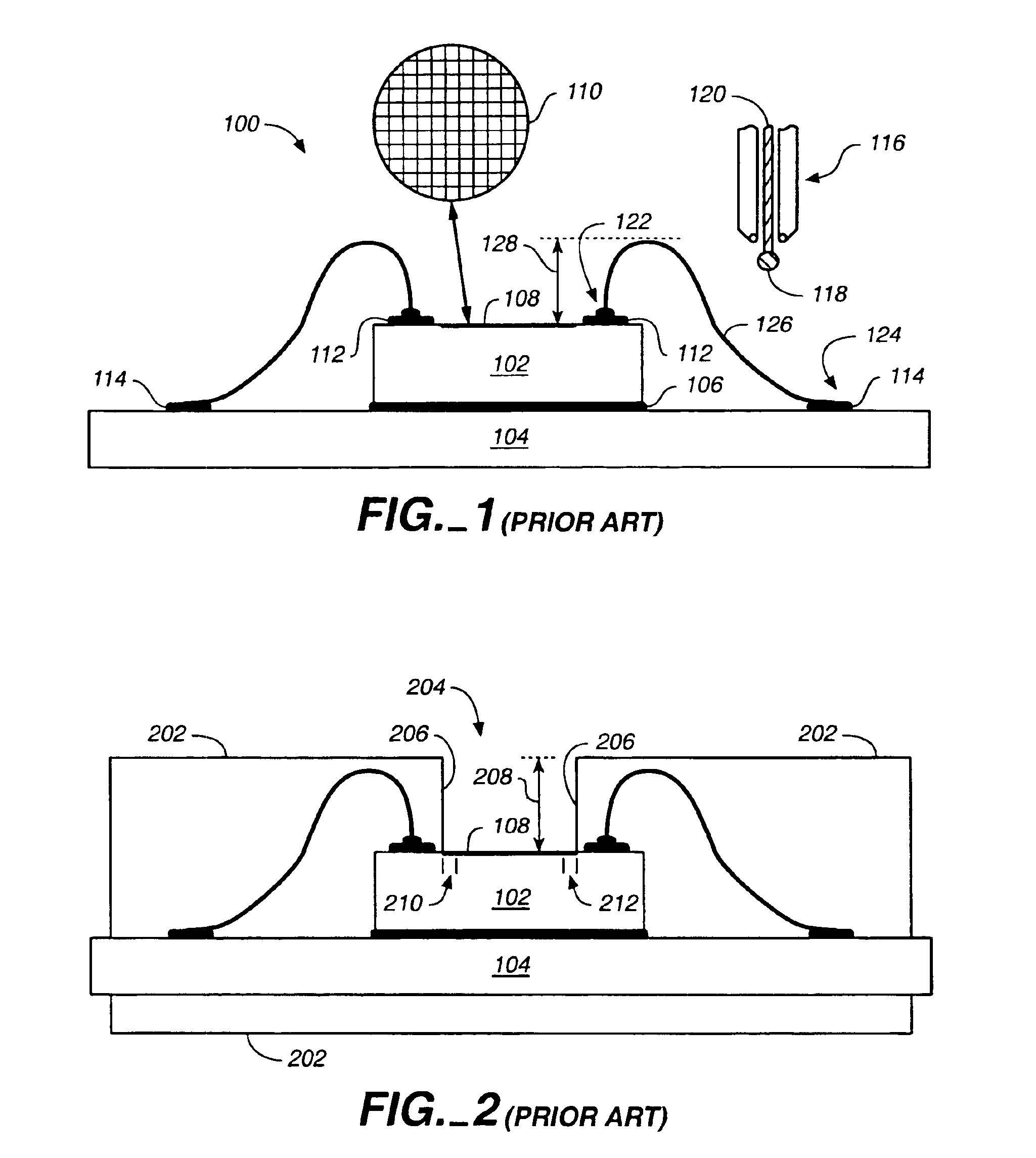 System for providing an open-cavity low profile encapsulated semiconductor package
