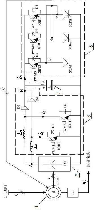 Cascade speed regulation device under fast overcurrent protection of composite chopped wave band