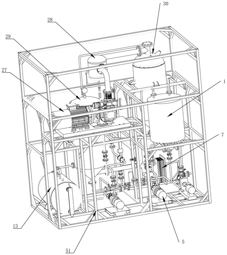 Skid-mounted mvr evaporation device