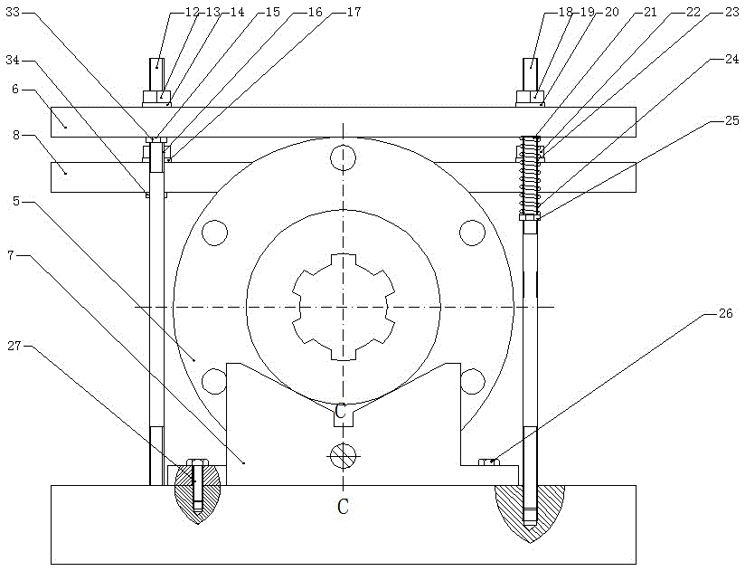 Horizontal planing machine for machining internal hole spline grooves of long shaft parts