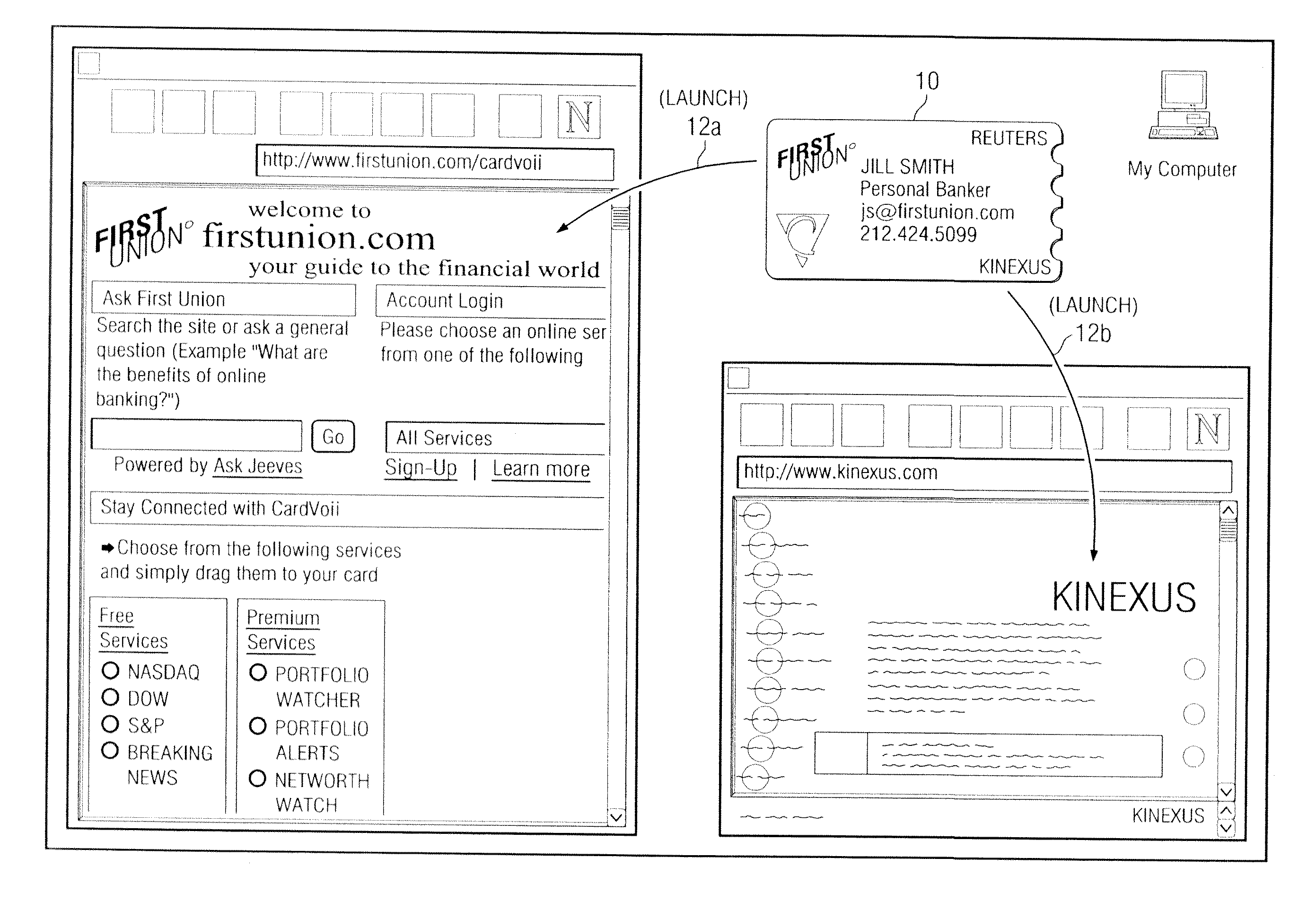 Architecture for a system of portable information agents