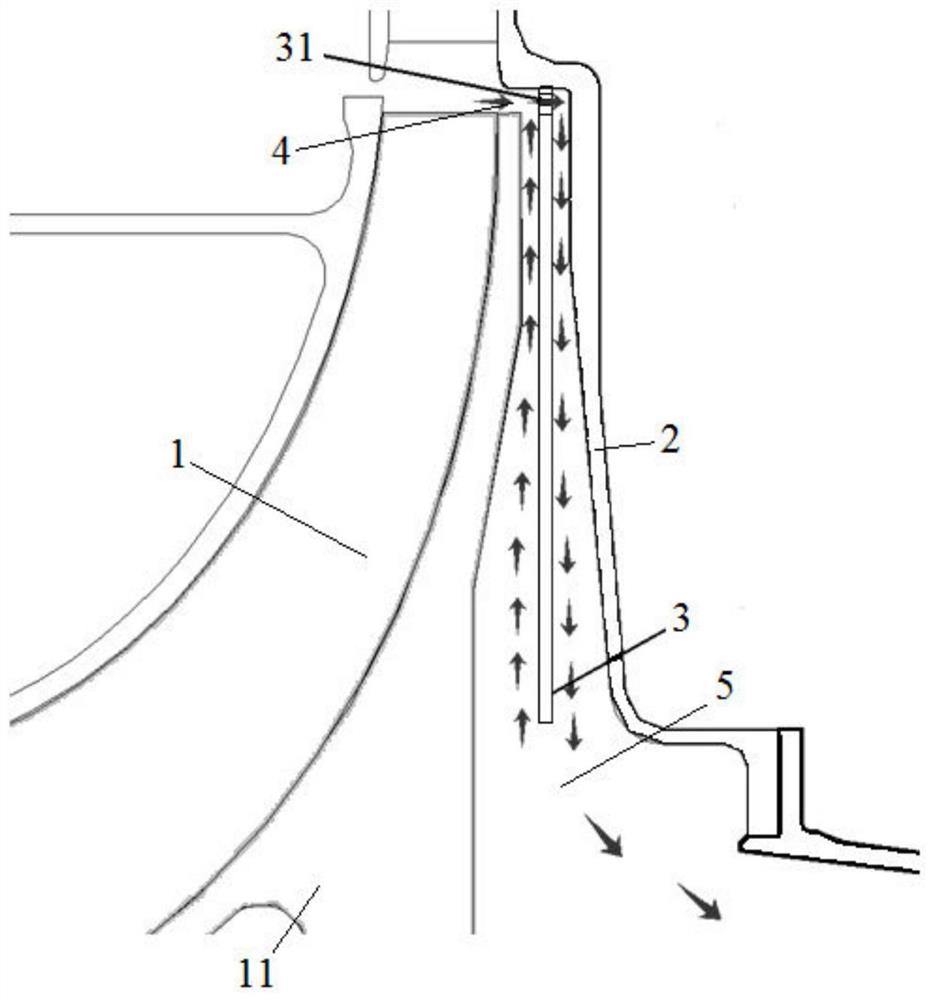 Centrifugal compressor bleed structure and gas turbine engine