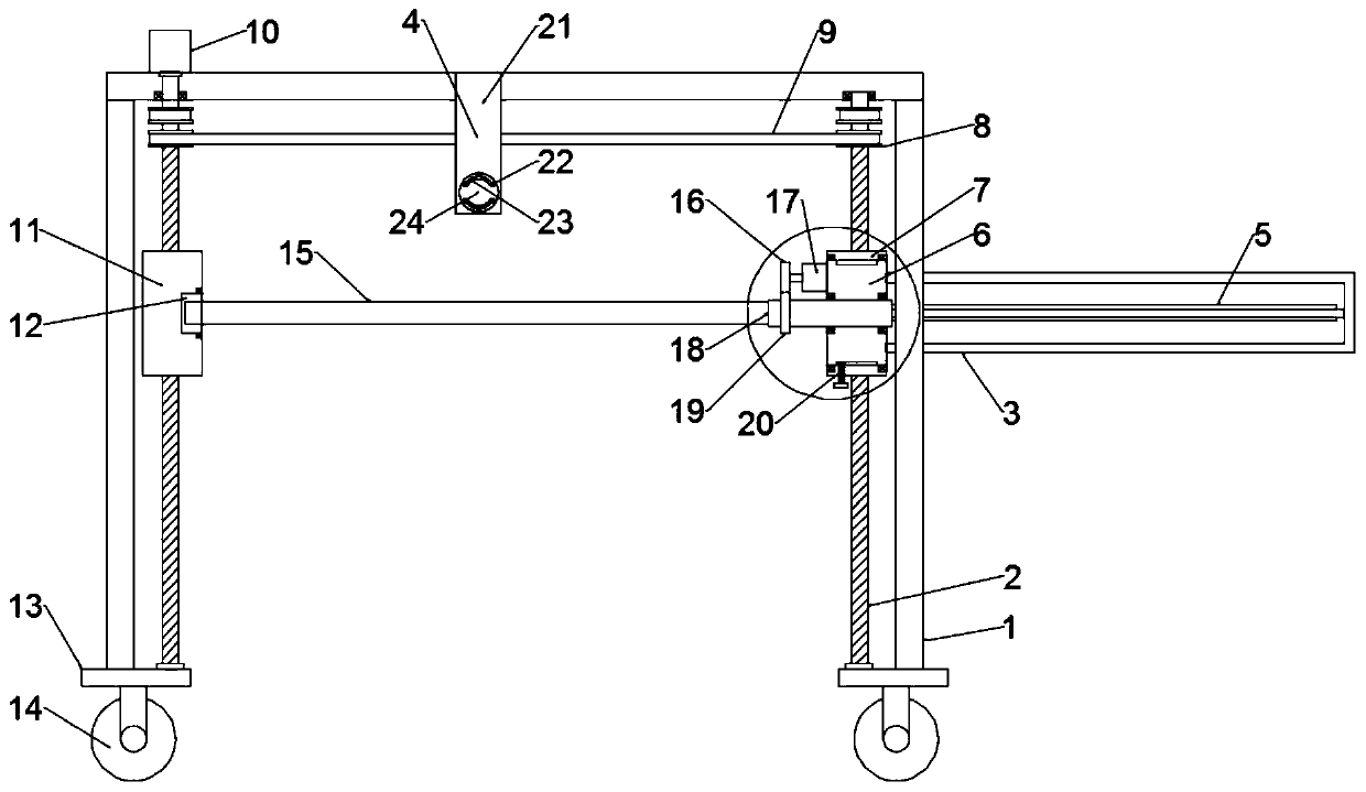 A kind of communication cable putting a wire rack