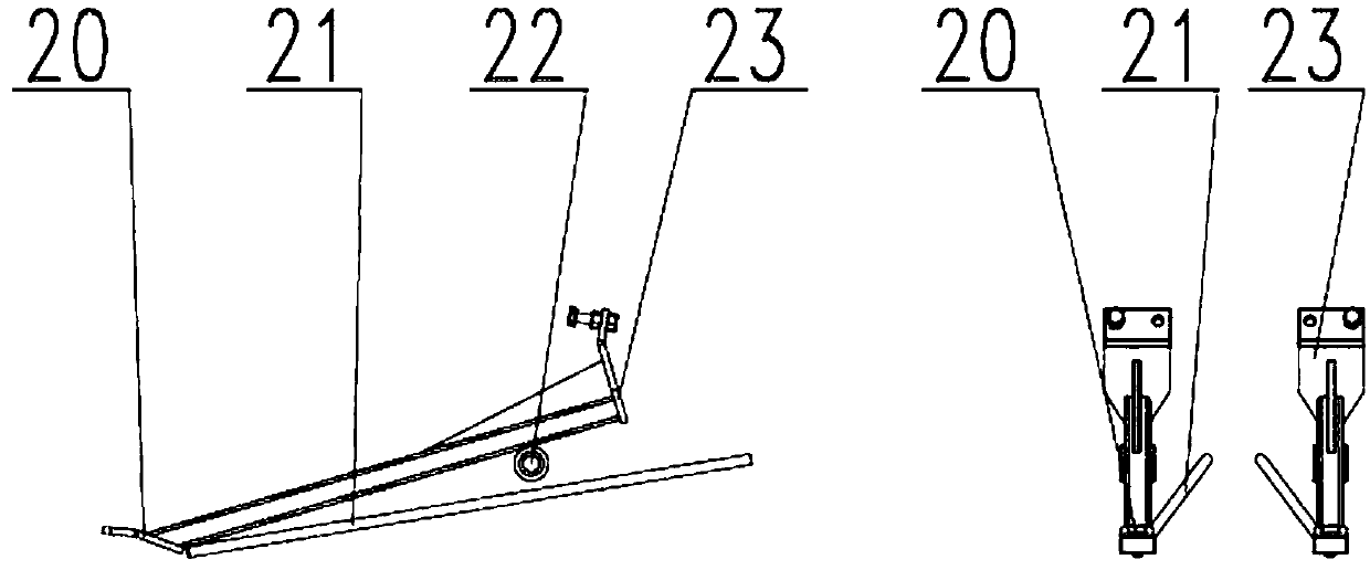 Traction-type garlic combine harvester for garlic in small and large lines