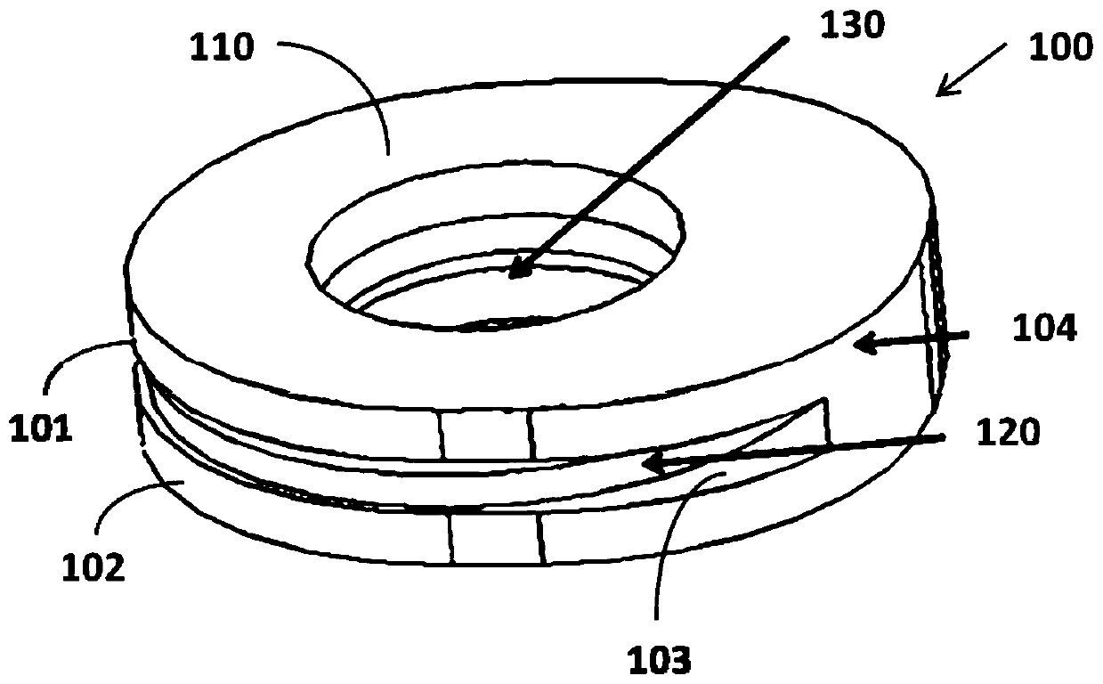 A screw component and a radio frequency processing device for its application