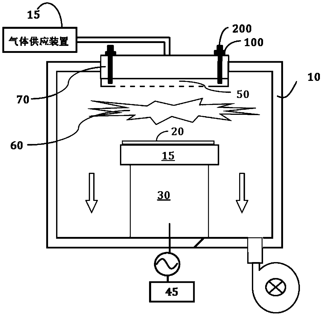 A screw component and a radio frequency processing device for its application