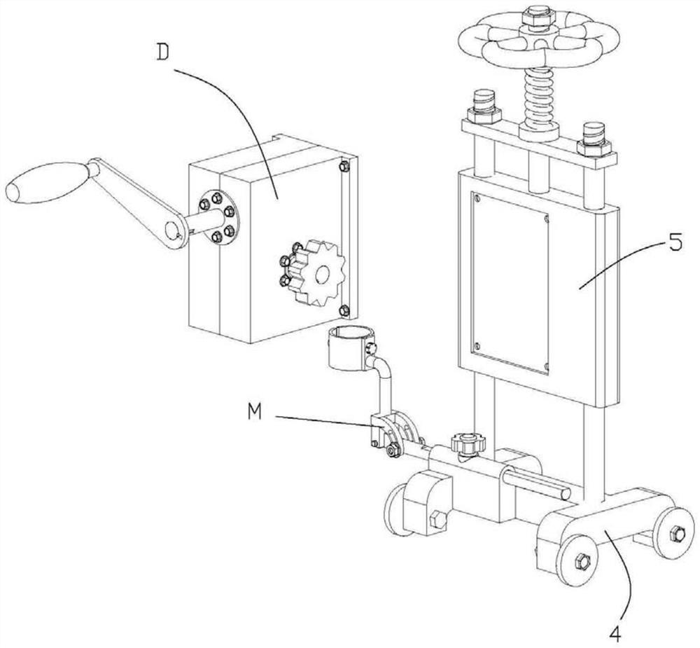 Petroleum pipeline cutting device