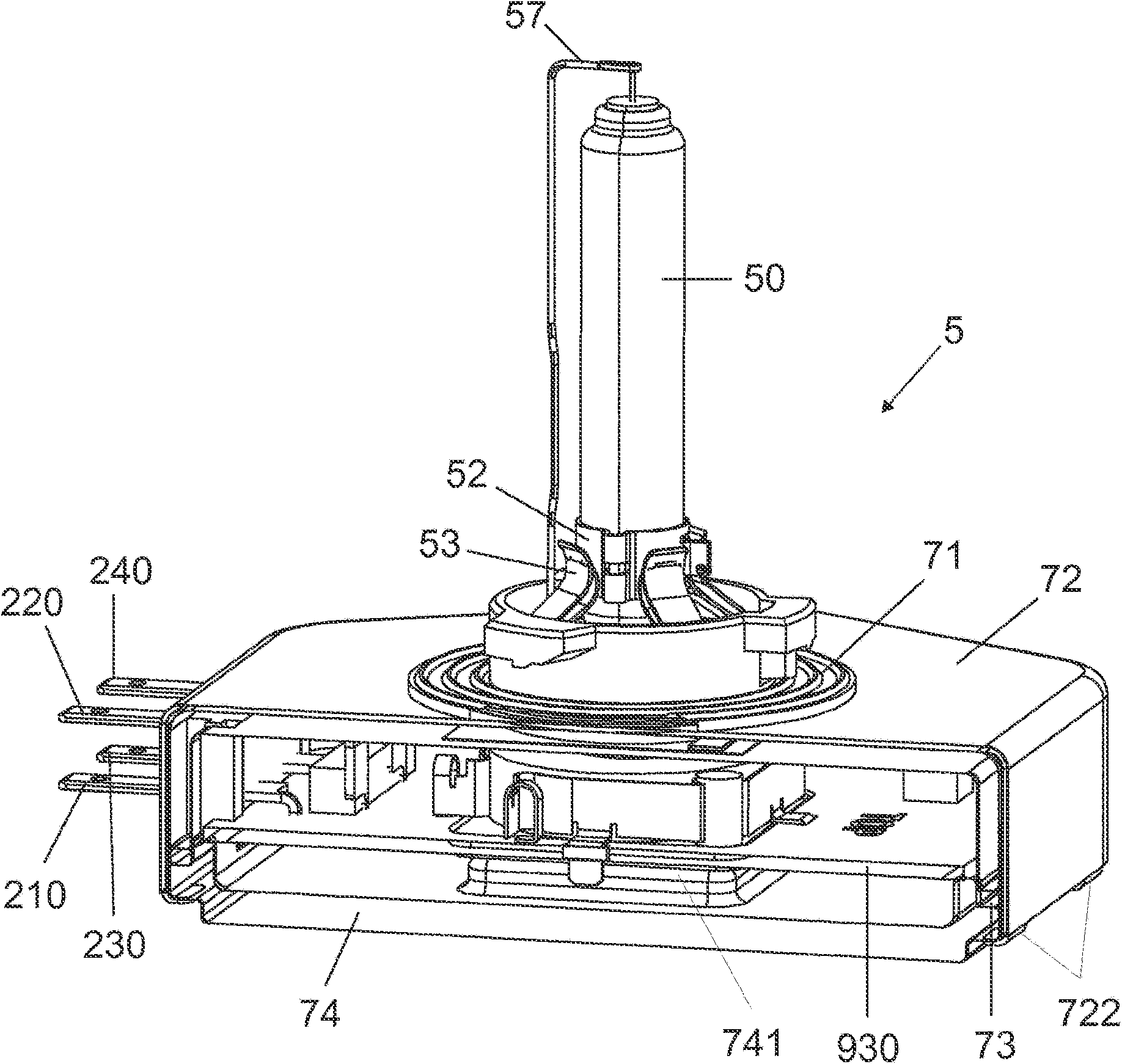 Integrated gas discharge lamp