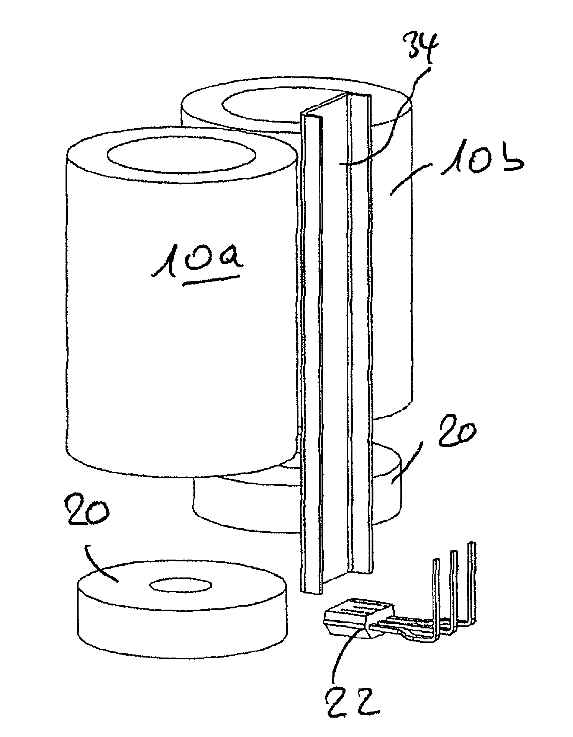 Electromagnetic actuating device