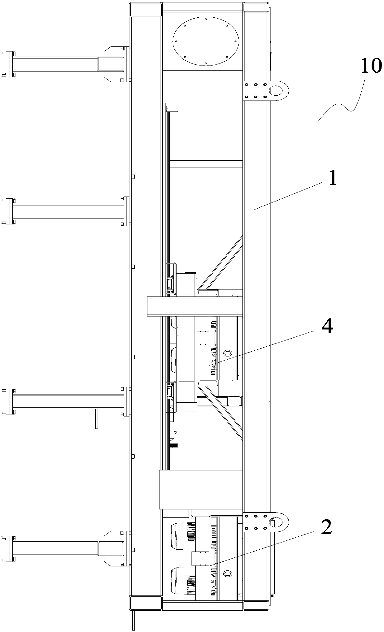 Biaxial brake table and vehicle testing equipment with the same