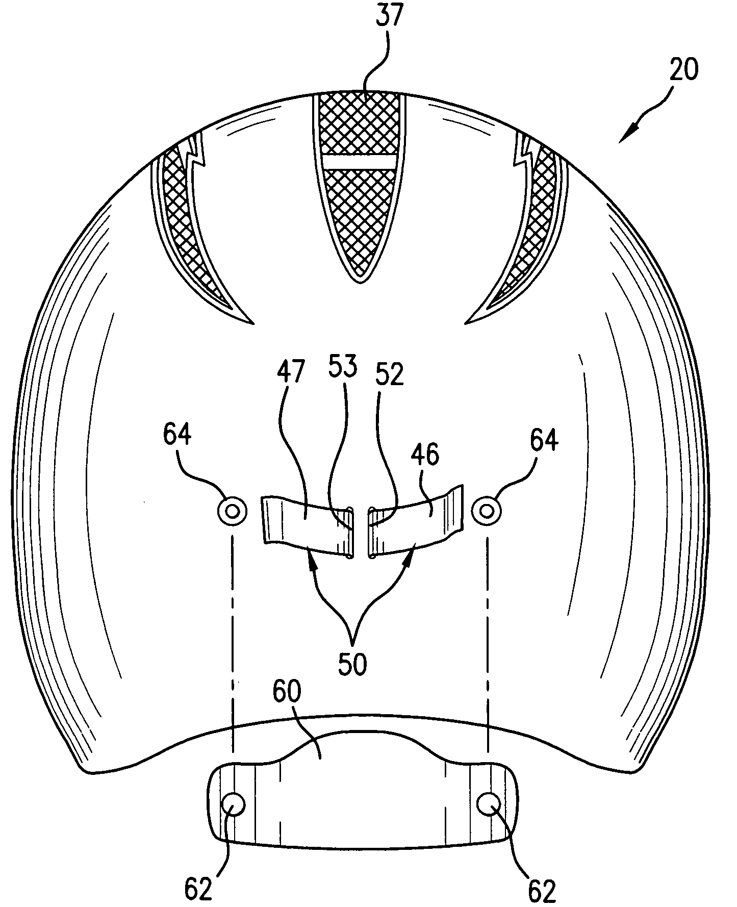 Protective helmet with adjustable support