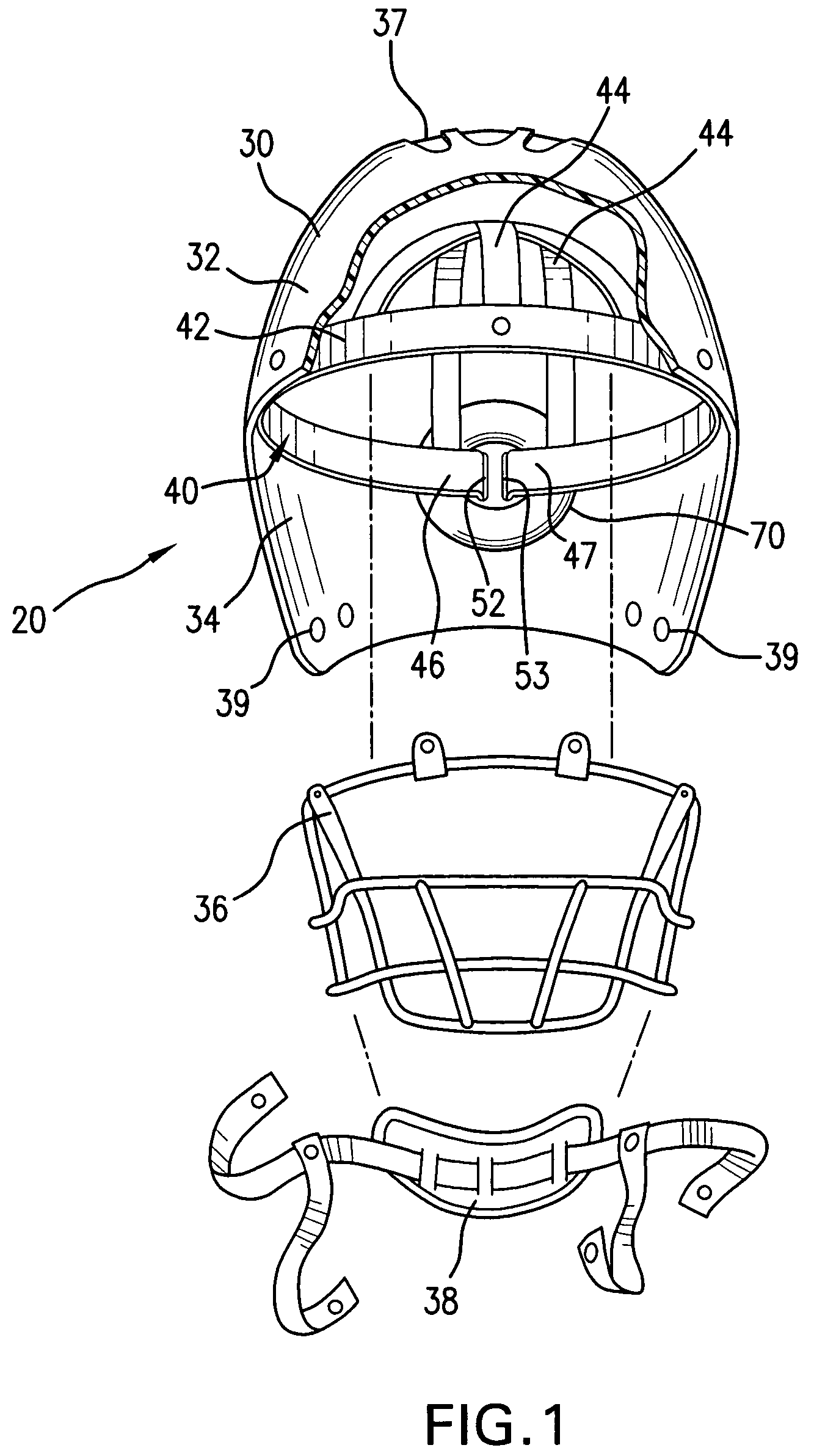 Protective helmet with adjustable support
