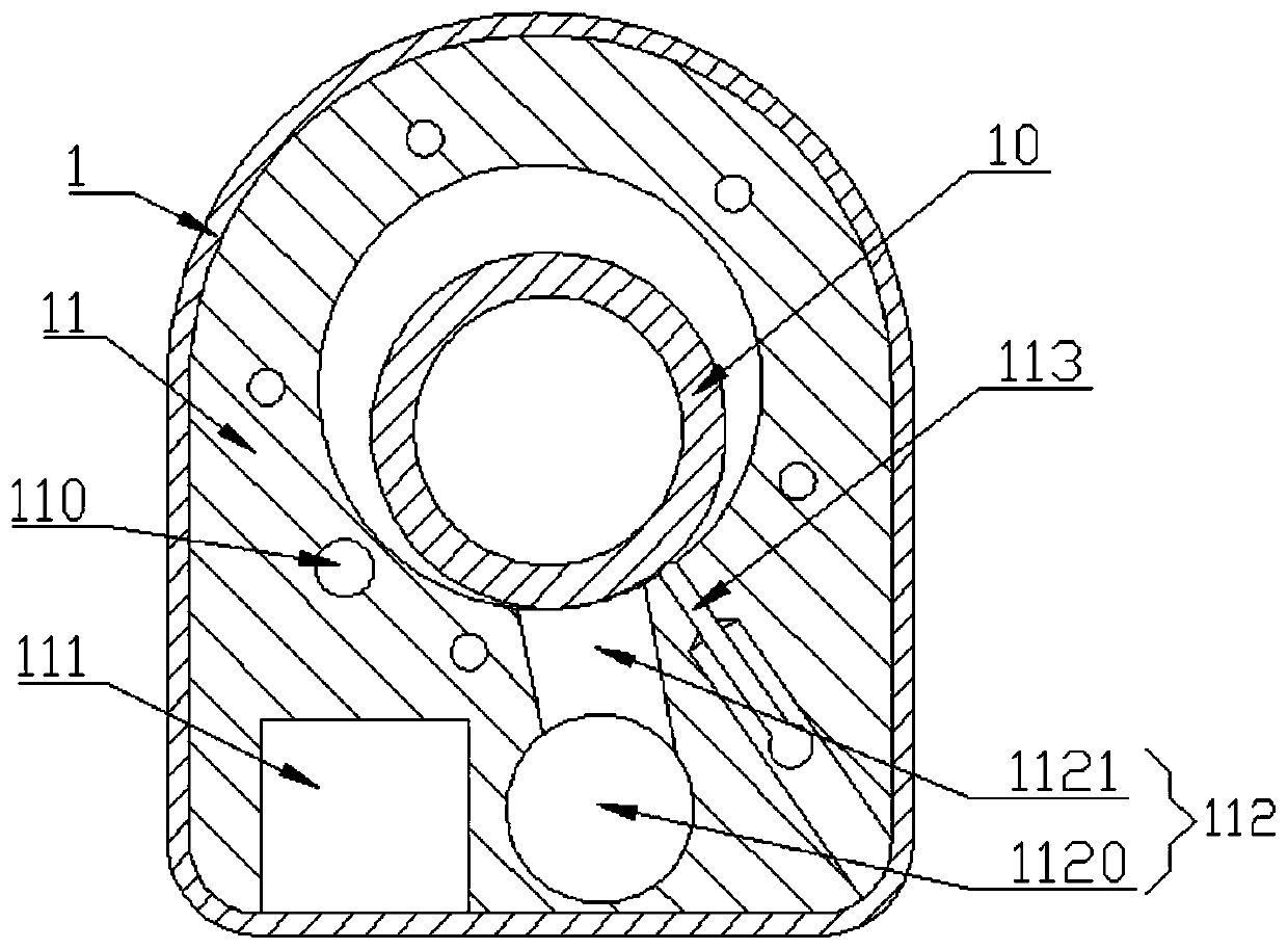 Horizontal type rotating compressor for electric car air conditioner and work method